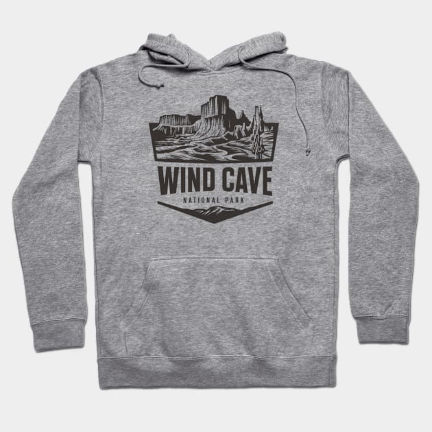 National Park Wind Cave South Dakota Hoodie by Perspektiva